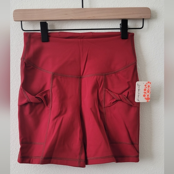 Free People Pants - Free People Movement Wave Rider Twist Tie Front High Rise Bike Short